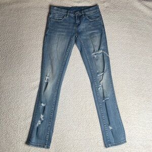 Blanknyc Denim Comfy Strech Jeans Distressed Size 24